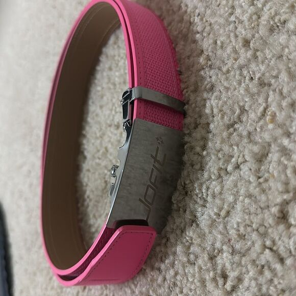 NEW JoFit Womens Ladies Adjustable Belt - One Size - Cut-To-Size - Hot Pink - Picture 1 of 8